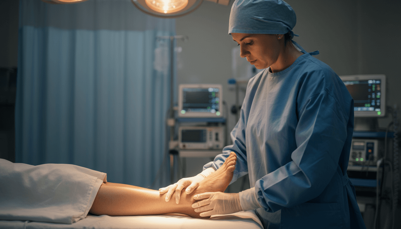 Exame vascular especializado e avaliação cirúrgica