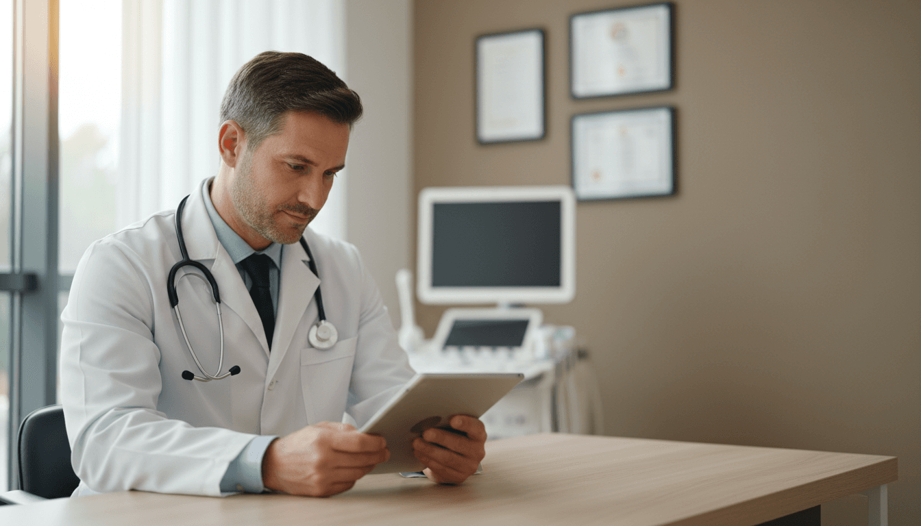 Dr. Leandro Fioravanti em consulta médica especializada