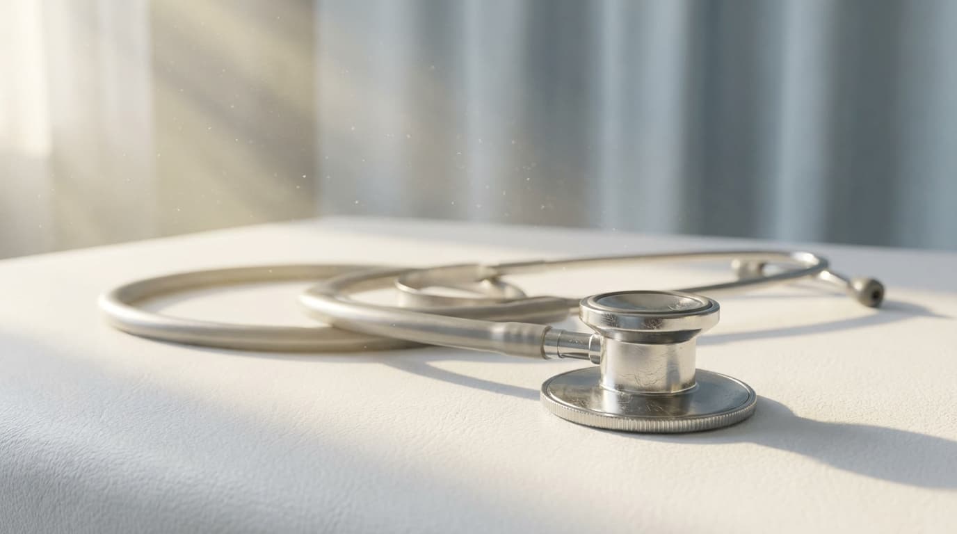 Detalhe de avaliação clínica com precisão diagnóstica